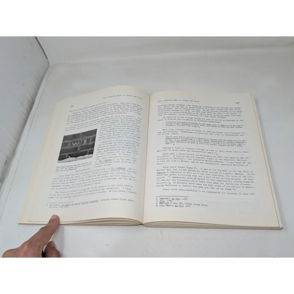 Sigma Pi Society of Illinois College Jacksonville Illinois History Book VTG 1971